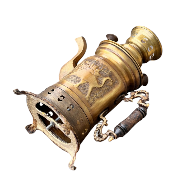 کتری برنجی زغالی_ذغالی