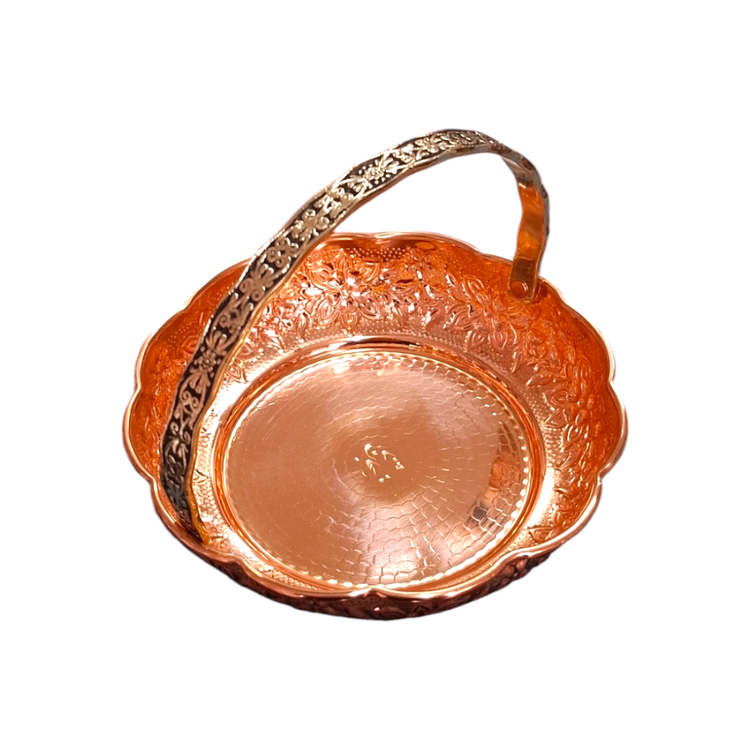 سبد میوه خوری مسی