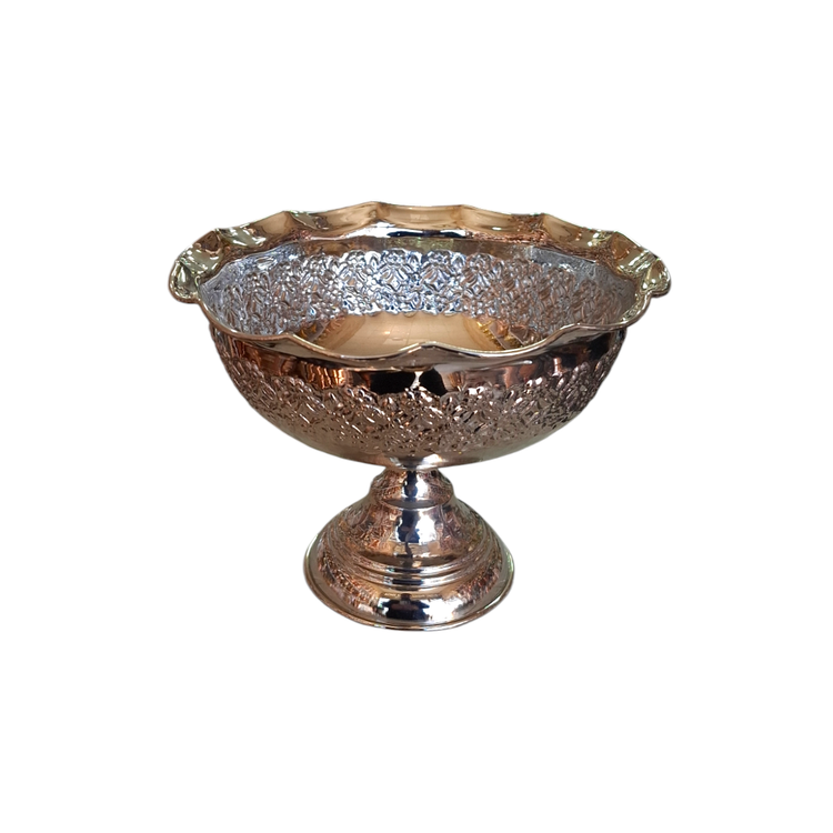 آجیل خوری مسی با روکش کروم