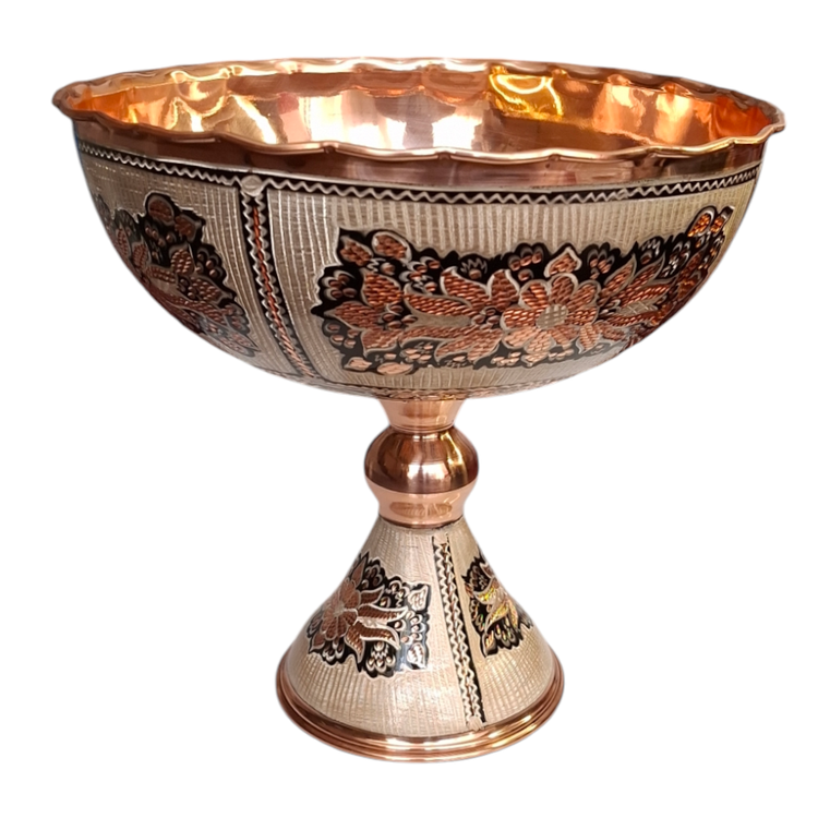 میوه خوری مسی نقره کوب