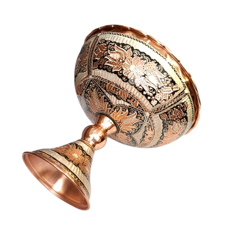 آجیل خوری مسی نقره کوب