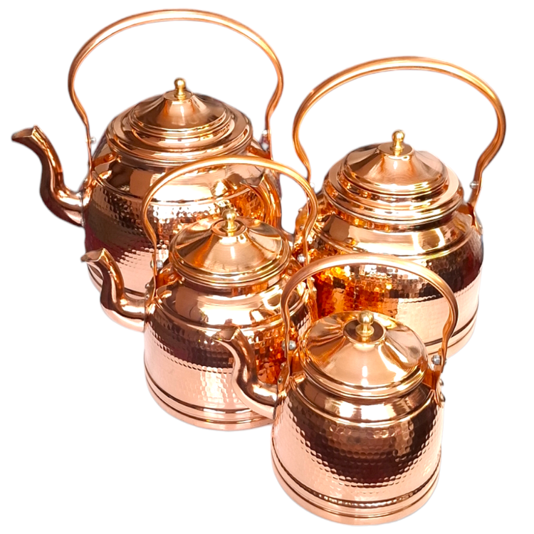 کتری مسی با چهار سایز