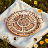 سینی مسی نقره کوب