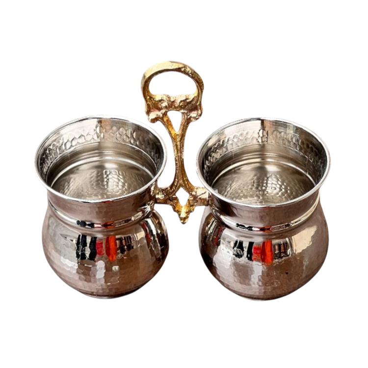 جا قاشقی دوقلو کروم